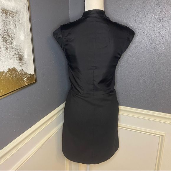 Sea NY Mixed Media Pussy Bow Button Down Dress - Picture 6 of 10